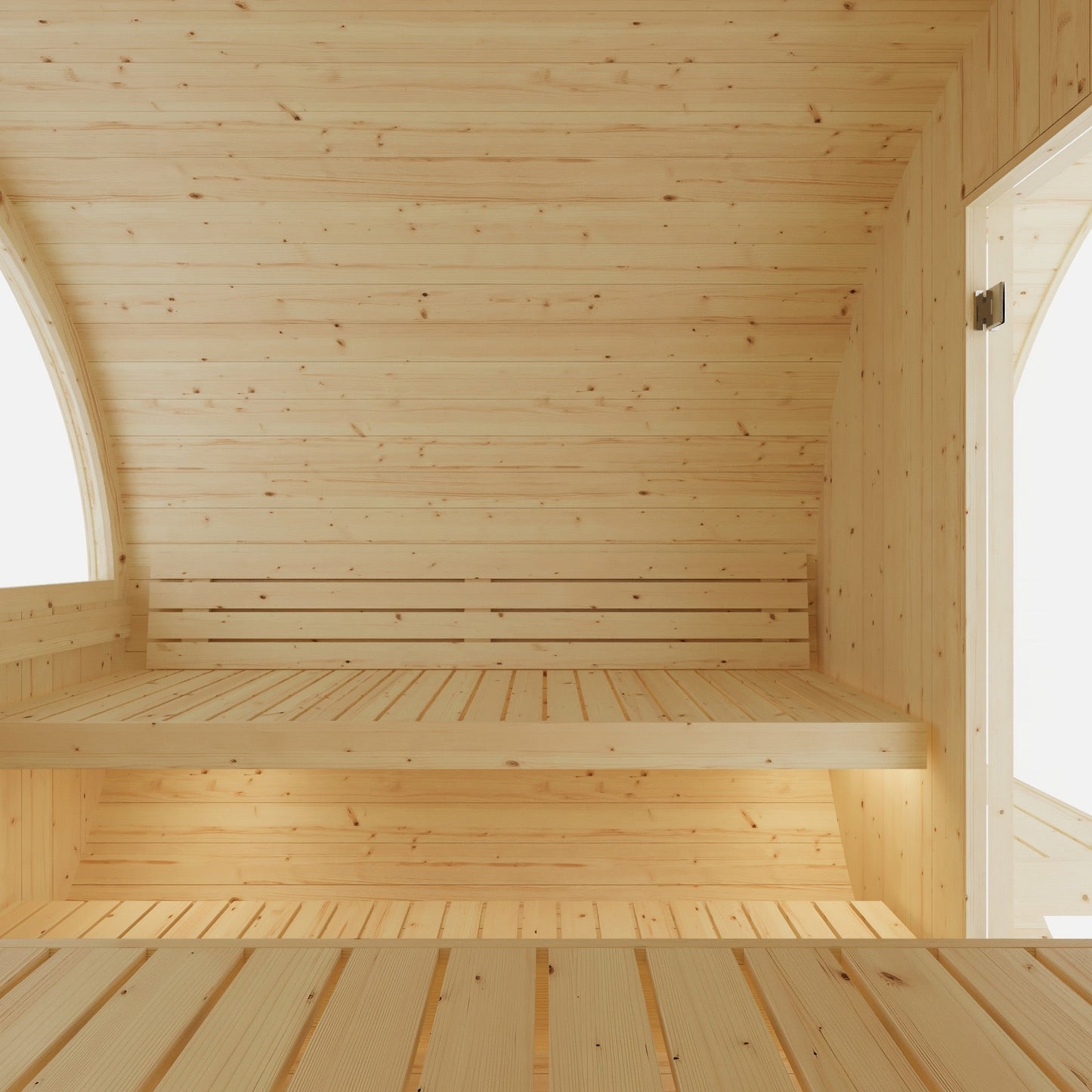 Vassa 6 Person 2 Tier Finnish Barrel Sauna with Heater - By Finnish Barrel Saunas Nordic Spruce / No Terrace Finnish Barrel Saunas 7492C289-BD10-43CE-A88D-1D5BC81629D6.jpg