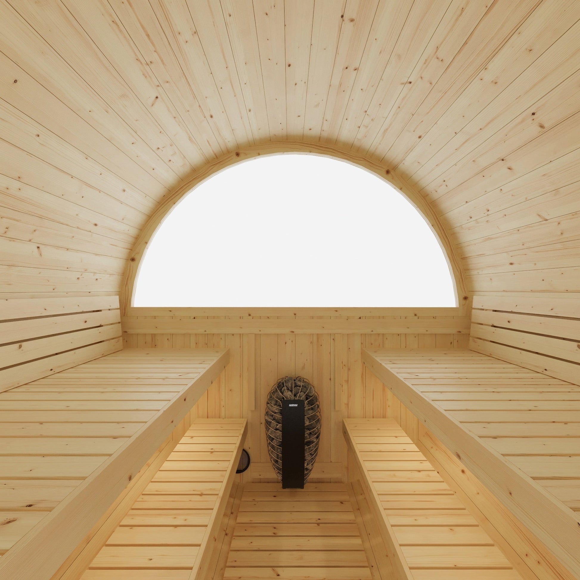 Vassa 6 Person 2 Tier Finnish Barrel Sauna with Heater - By Finnish Barrel Saunas Nordic Spruce / No Terrace Finnish Barrel Saunas 89518750-38EA-4A4E-BC08-FB8ED44C668C.jpg