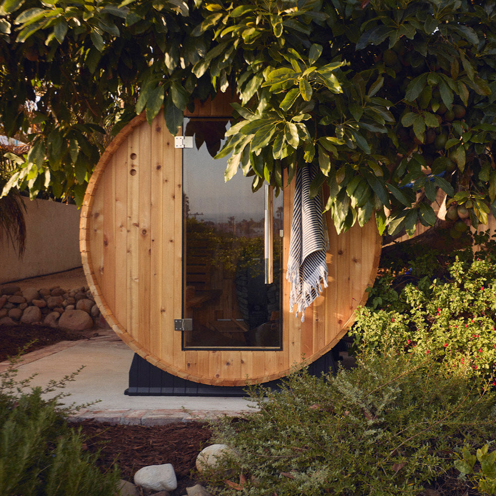 Almost Heaven Essex 4 Person Classic Barrel Sauna