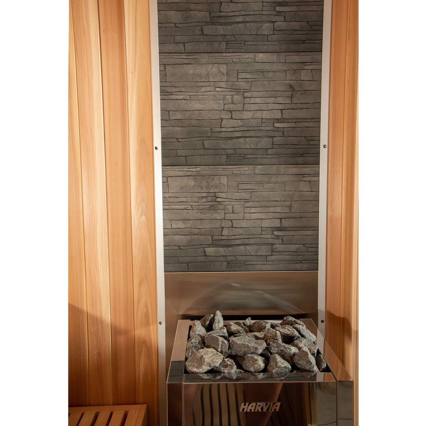 Almost Heaven Denali 6 Person Indoor Sauna Luxury Series - Rustic Cedar RUSTIC CEDAR (KNOTTY CEDAR),CLEAR CEDAR (FREE OF KNOTS) Almost Heaven Sauna Accessories_Denali_Stone_Wall_1_1024x1024_2x_4d60245e-02c4-4433-b214-f796cda8e8c8.jpg