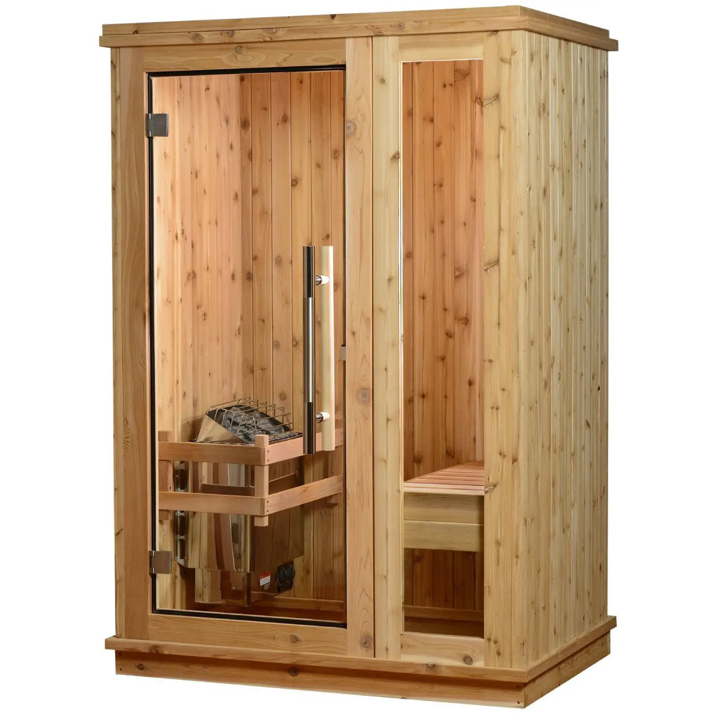 Almost Heaven Logan 1 Person Indoor Sauna Respite Series Rustic Cedar,Fir Almost Heaven Sauna Almost_Heaven_Logan_1_Person_Indoor_Sauna_Respite_Series_01.webp