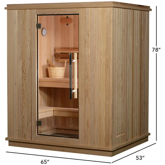 Almost Heaven Madison 3 Person Indoor Sauna Respite Series Rustic Cedar,Fir Almost Heaven Sauna Almost_Heaven_Madison_3_Person_Indoor_Sauna_Respite_Series_01.webp