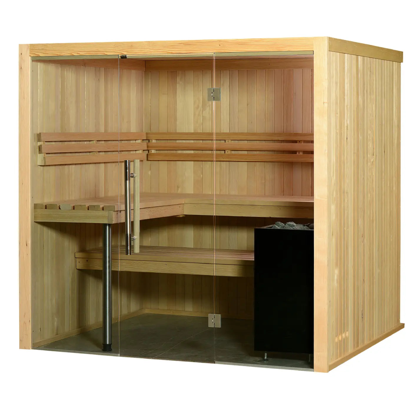 Almost Heaven Titan 6 Person Indoor Sauna Rustic Cedar,Fir Almost Heaven Sauna Almost_Heaven_Titan_6_Person_Indoor_Sauna_01.webp