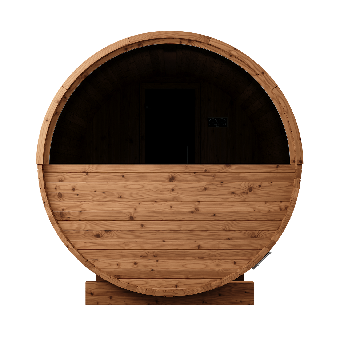 Thermory Barrel Sauna 60 DIY Kit with Porch and Window 4 Person Sauna Builder Thermally Modified Spruce Thermory Back_758e64f0-b5fc-458a-8514-d14a872cd51c.png