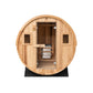 Barrel Outdoor Sauna - 6 Person w/ Harvia KIP 8kW Wi-Fi Heater Redwood Outdoors BarrelOutdoorSauna-6Personw_HarviaKIP8kWWi-FiHeaterbyRedwoodOutdoors_1.webp