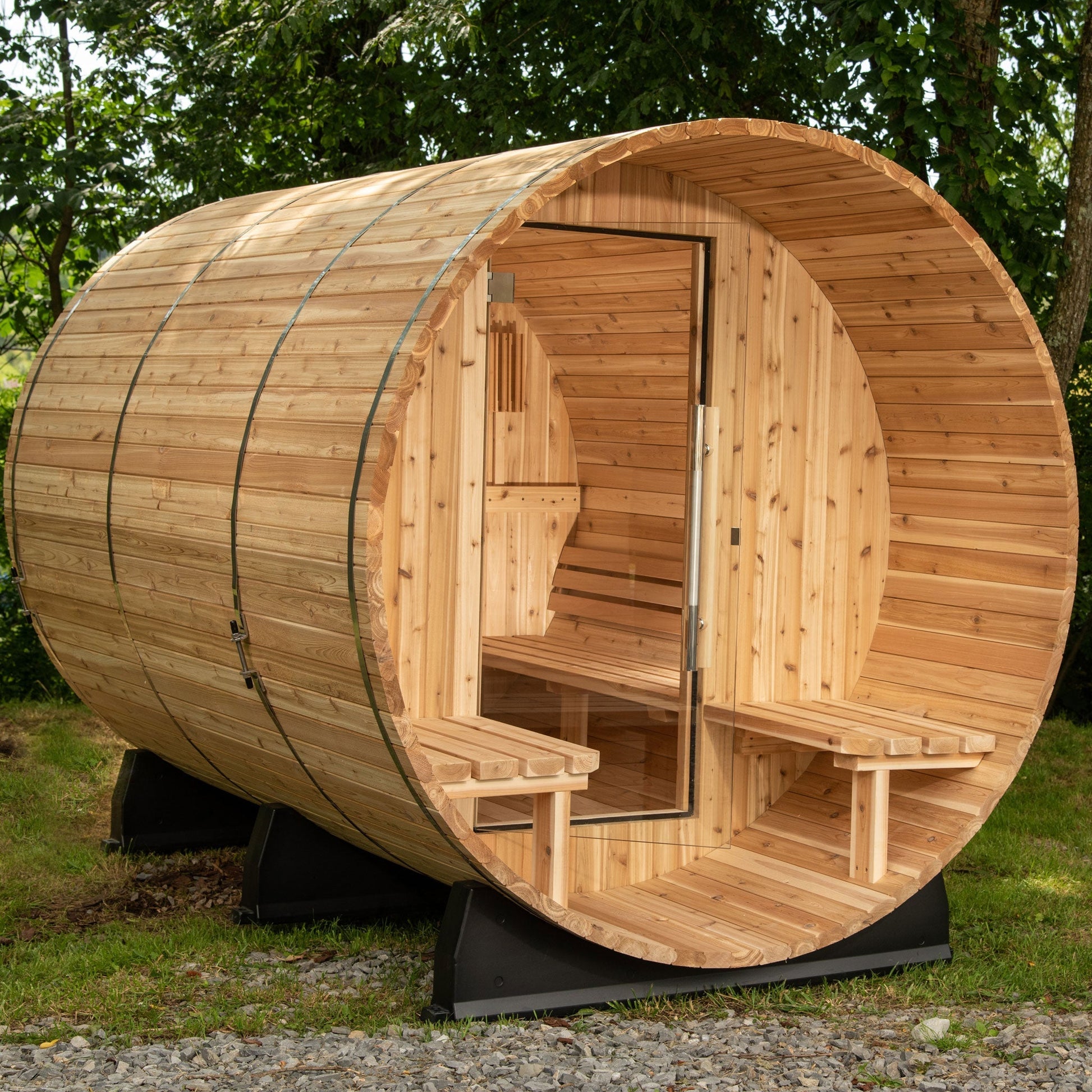 Almost Heaven Charleston 4 Person Canopy Barrel Sauna - photo 2