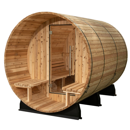 Almost Heaven Charleston 4 Person Canopy Barrel Sauna - photo 1