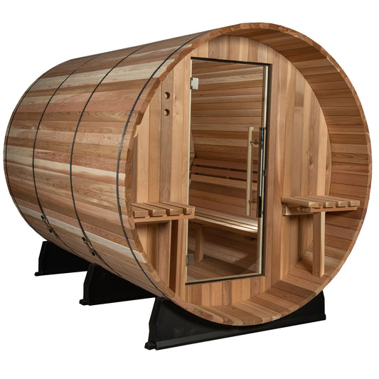Almost Heaven Huntington 6 Person Canopy Barrel Sauna - photo 1