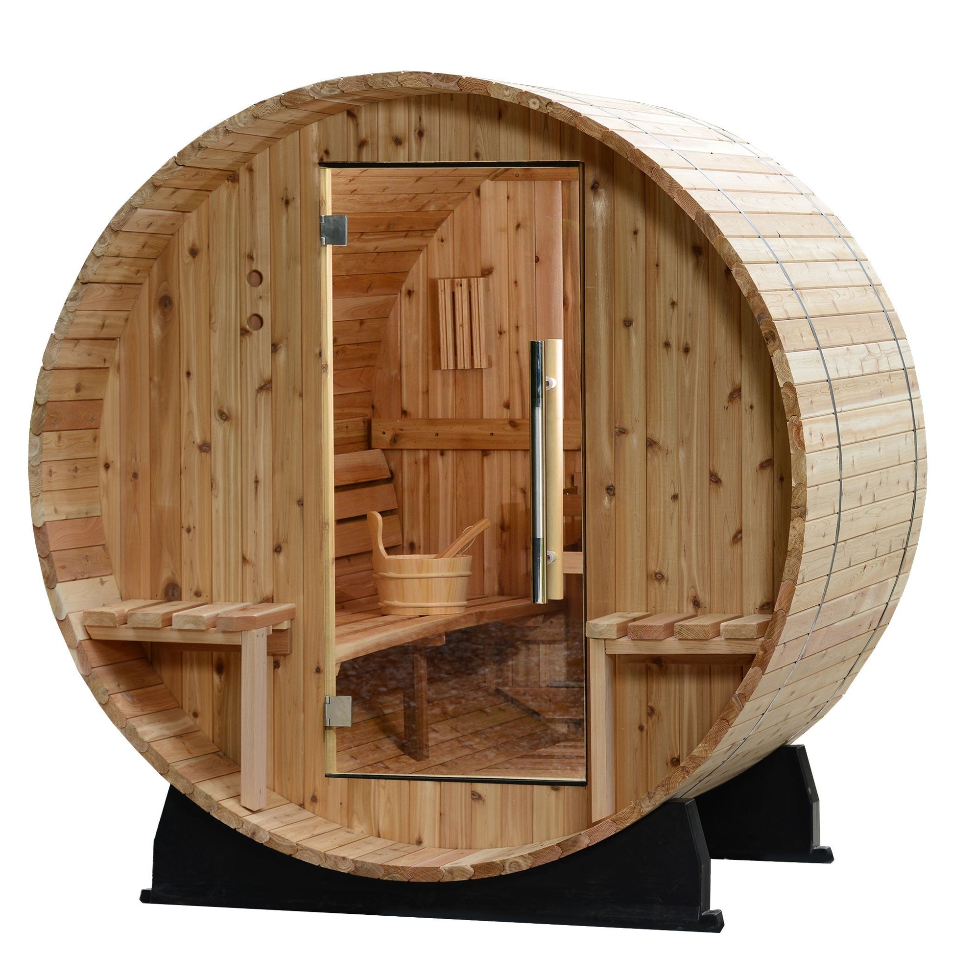 Almost Heaven Vienna 2 Person Canopy Barrel Sauna - photo 1