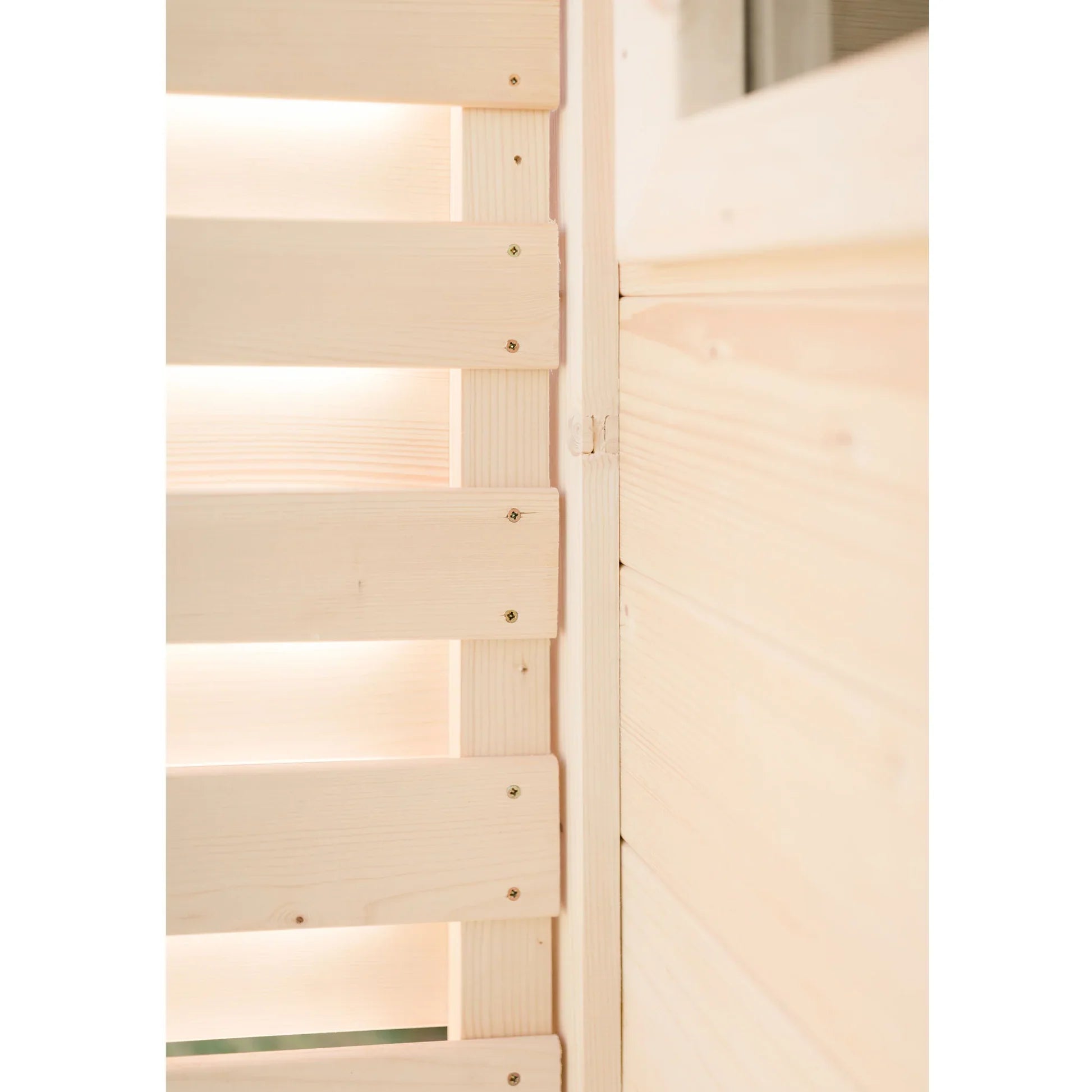 Almost Heaven Contemporary Timberline 6 Person Cabin Sauna Almost Heaven Sauna Cabin_Detail_Shot_Timberline_7.webp