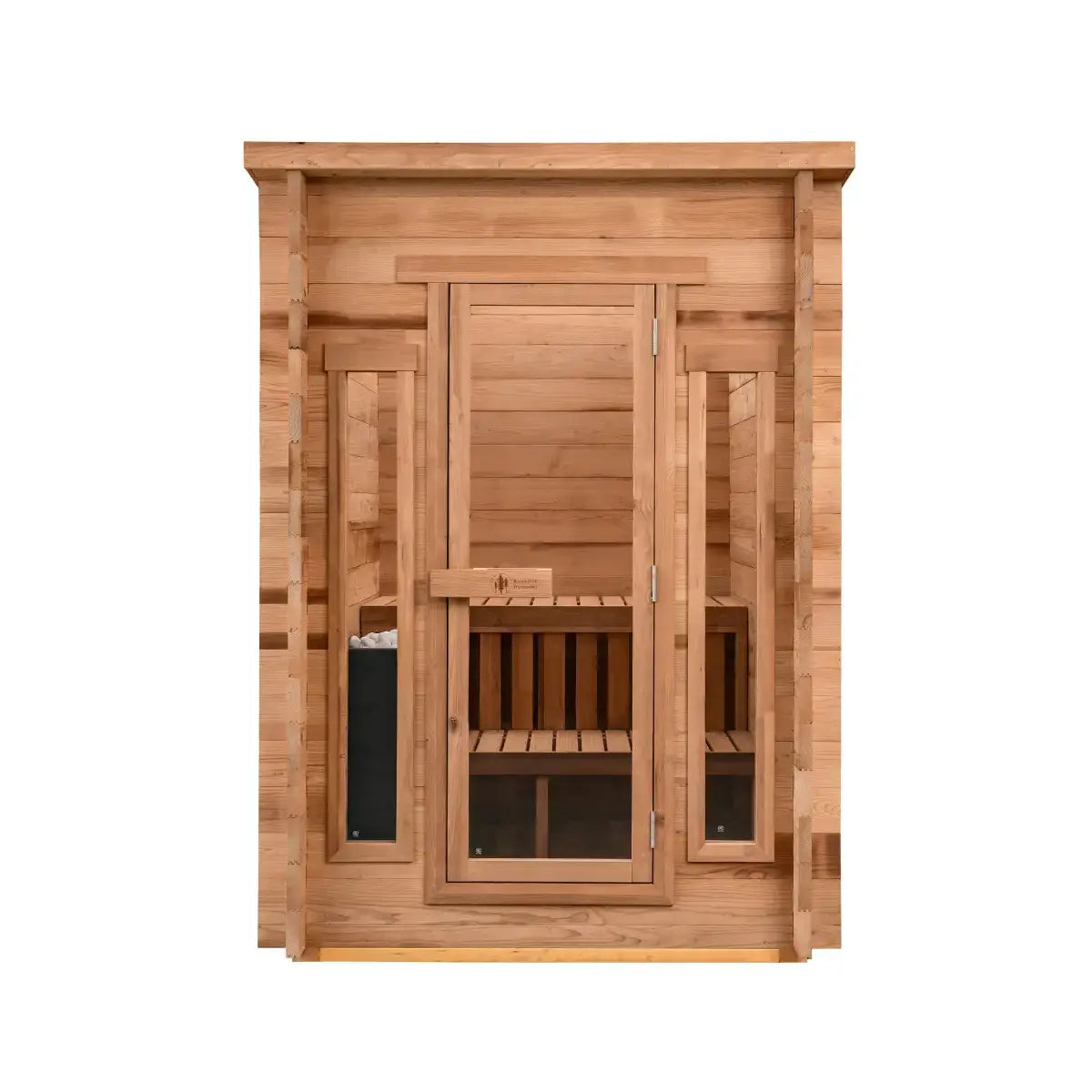 Cabin Outdoor Sauna - 4 Person w/ Harvia KIP 8kW Wi-Fi Heater