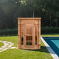 Cabin Outdoor Sauna - 4 Person w/ Harvia KIP 8kW Wi-Fi Heater Redwood Outdoors Cabin_Outdoor_Sauna_-_4_Person_w__Harvia_KIP_8kW_Wi-Fi_Heater_7.webp