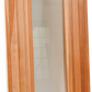 Finnish Sauna Builders Cedar Sauna Door 30" x 80" with a Clear 24" x 67" Tempered Thermo Glass Finnish Sauna Builders Cedar-ADA-2.png