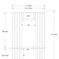 Almost Heaven Charleston 4 Person Canopy Barrel Sauna Rustic Cedar,Onyx - Stained Southern Pine Almost Heaven Sauna CharlestonLayoutDrawing_9c90e520-6a51-4604-af1a-bbf848d5e92b.webp
