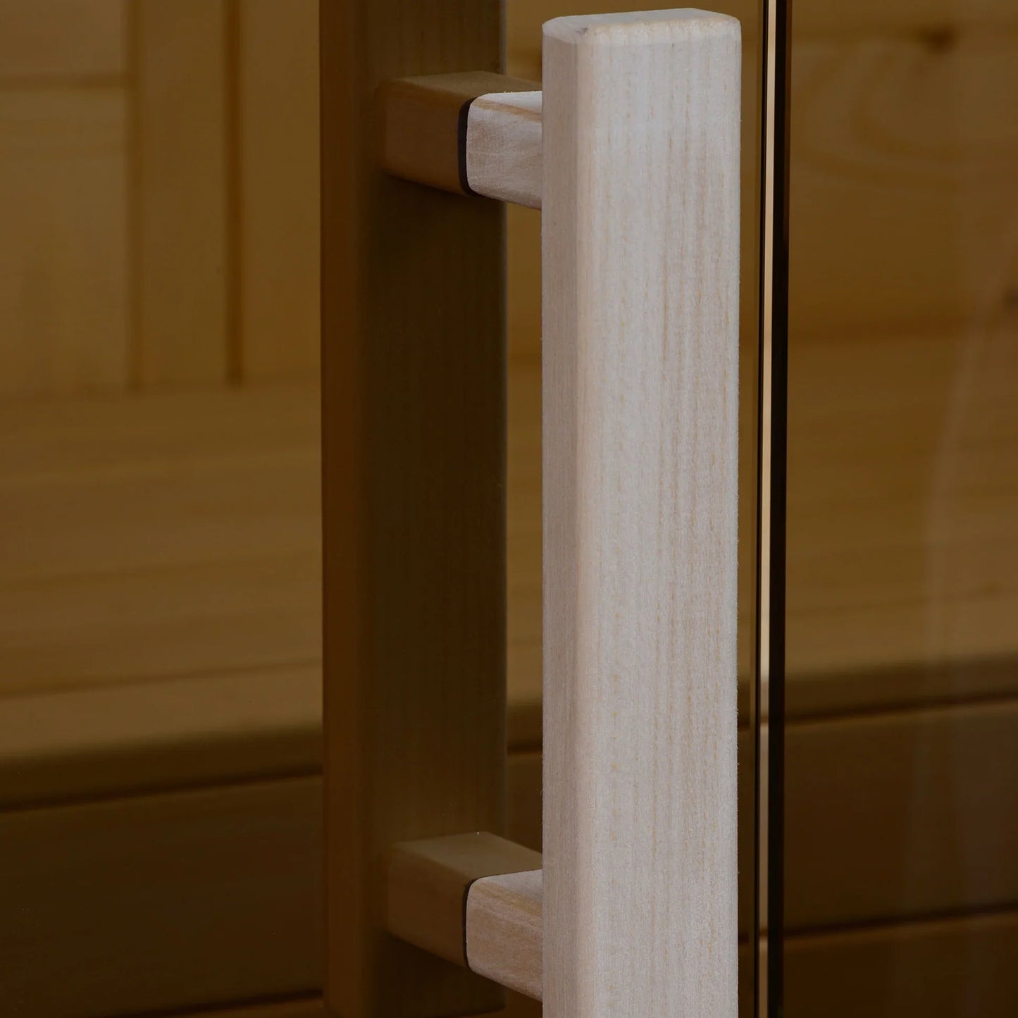 Almost Heaven Hillsboro 2 Person Indoor Sauna Element Series - Nordic Spruce Almost Heaven Sauna Element_Hillsboro_Detail_Handle.webp