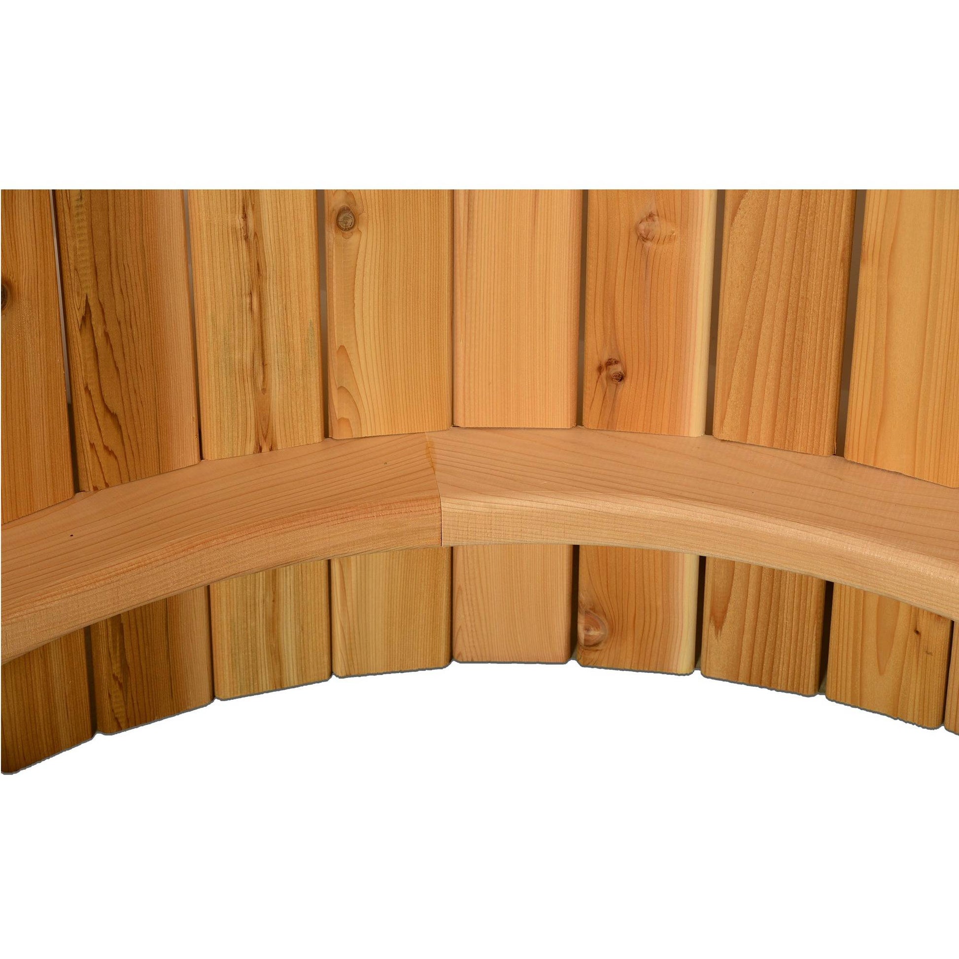 Almost Heaven Ellipse Outdoor Shower Rustic Cedar / No Floor / Nickel,Rustic Cedar / No Floor / Onyx,Rustic Cedar / Floor / Nickel,Rustic Cedar / Floor / Onyx Almost Heaven Sauna Ellipse_Lower_Rib.jpg