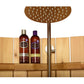 Almost Heaven Ellipse Outdoor Shower Rustic Cedar / No Floor / Nickel,Rustic Cedar / No Floor / Onyx,Rustic Cedar / Floor / Nickel,Rustic Cedar / Floor / Onyx Almost Heaven Sauna Ellipse_Shower_Props.jpg