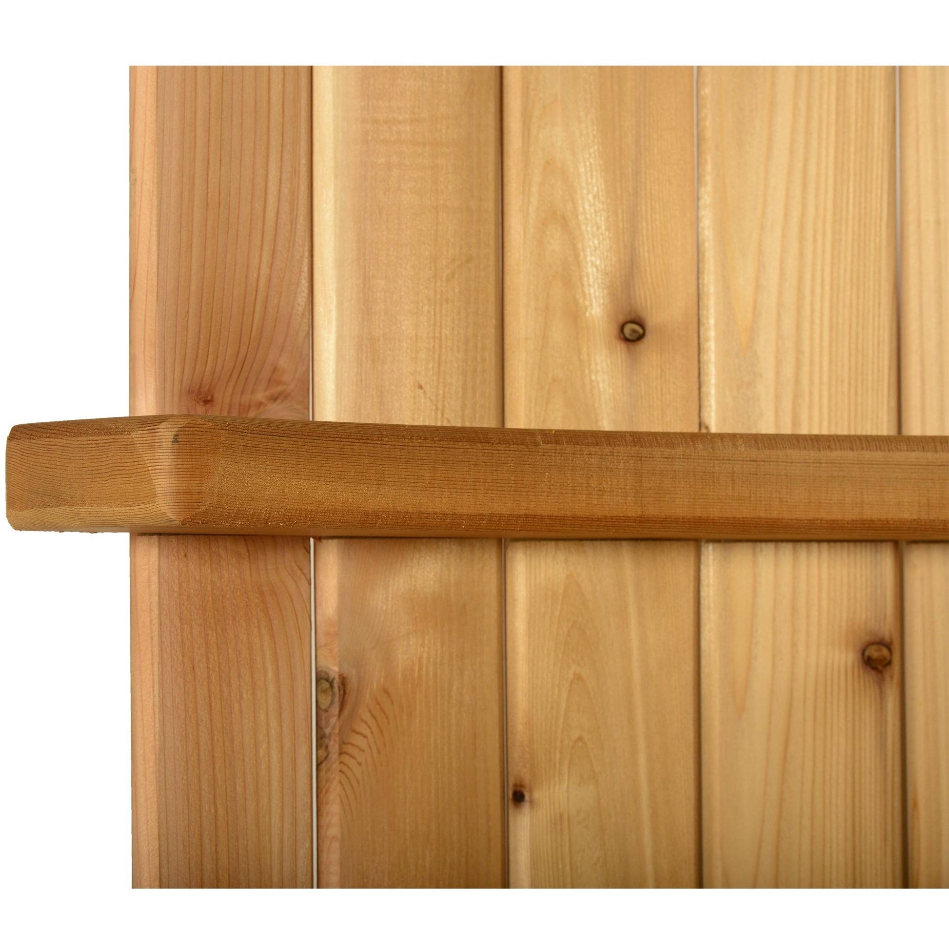 Almost Heaven Ellipse Outdoor Shower Rustic Cedar / No Floor / Nickel,Rustic Cedar / No Floor / Onyx,Rustic Cedar / Floor / Nickel,Rustic Cedar / Floor / Onyx Almost Heaven Sauna Ellipse_Upper_Rib.jpg