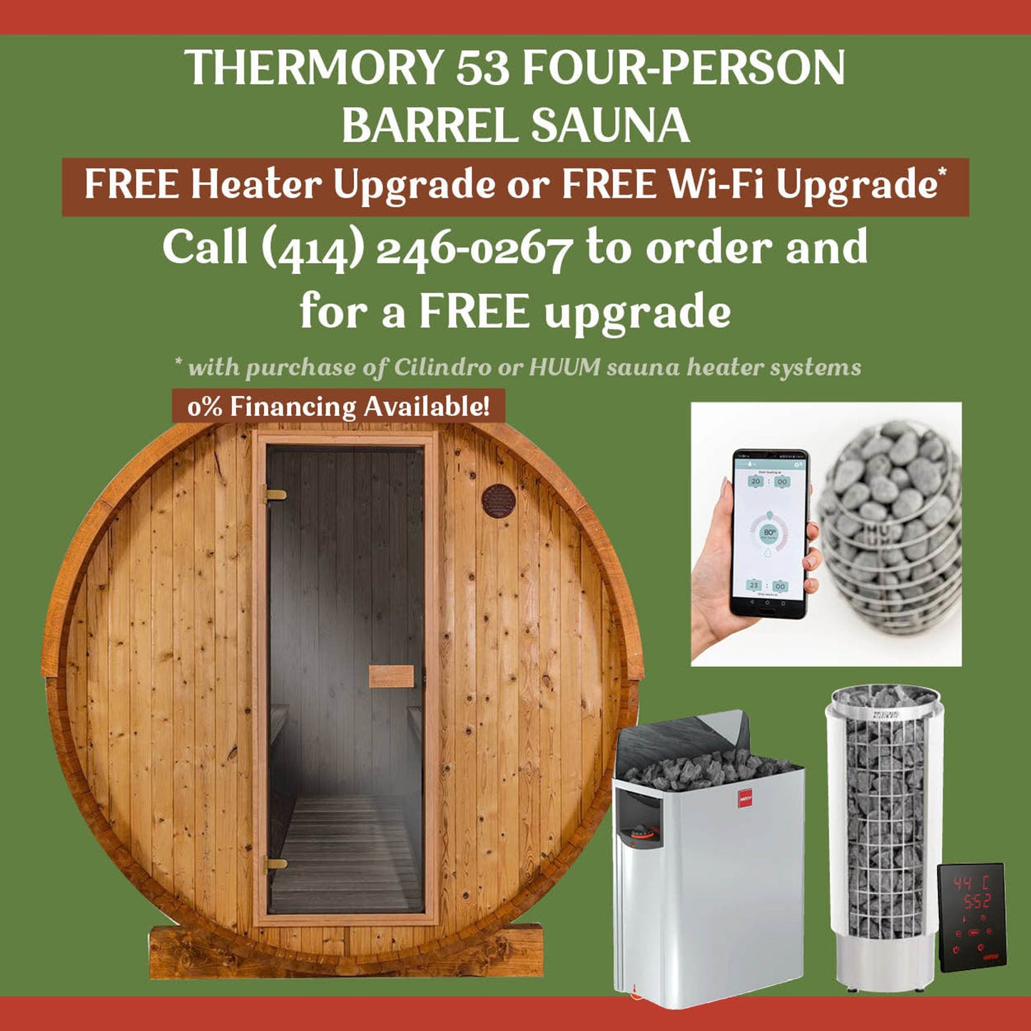 Thermory 4 Person Barrel Sauna 53 DIY Kit Thermally Modified Spruce Thermory FSB_Thermory53_proof2.jpg