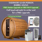 Thermory Barrel Sauna 63 DIY Kit 6 Person Sauna Builder Thermally Modified Spruce Thermory FSB_Thermory63_proof2.jpg
