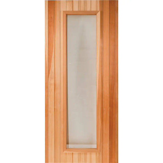 Finnish Sauna Builders Cedar Sauna ADA Door 3' x 6'8" with a Clear 16"x67" Tempered Thermo Glass Finnish Sauna Builders Finnish_Sauna_Builders_Cedar_Sauna_ADA_Door_3_x_6_8__with_a_Clear_16_x67__Tempered_Thermo_Glass_01.webp