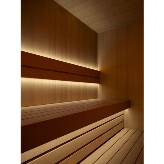 Finnish Sauna Builders LED Sauna Neon Light Kit - 16.4ft - 3000 Kelvin Single Strip - Radio Frequency Control,Dual Strip - Radio Frequency Control,Single Strip - WiFi + Alexa + Google Home,Dual Strip - WiFi + Alexa + Google Home Finnish Sauna Builders Fin