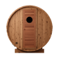 Thermory 4 Person Barrel Sauna No 80 DIY Kit with Changing Room and Window Thermally Modified Spruce Thermory Front.png