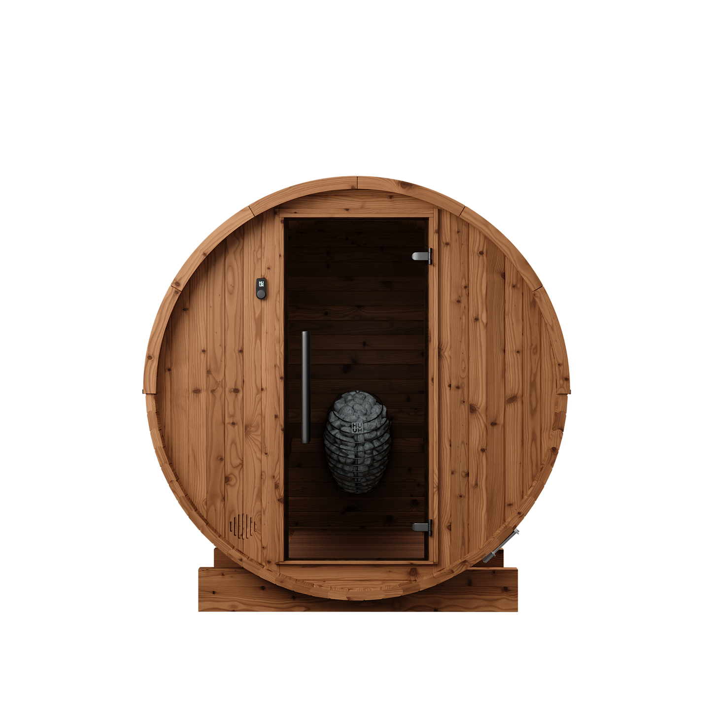 Thermory 6 Person Barrel Sauna No 51 DIY Kit Thermally Modified Spruce Thermory Front_25d166e9-6e7c-420f-bfed-844b19f1e61a.png