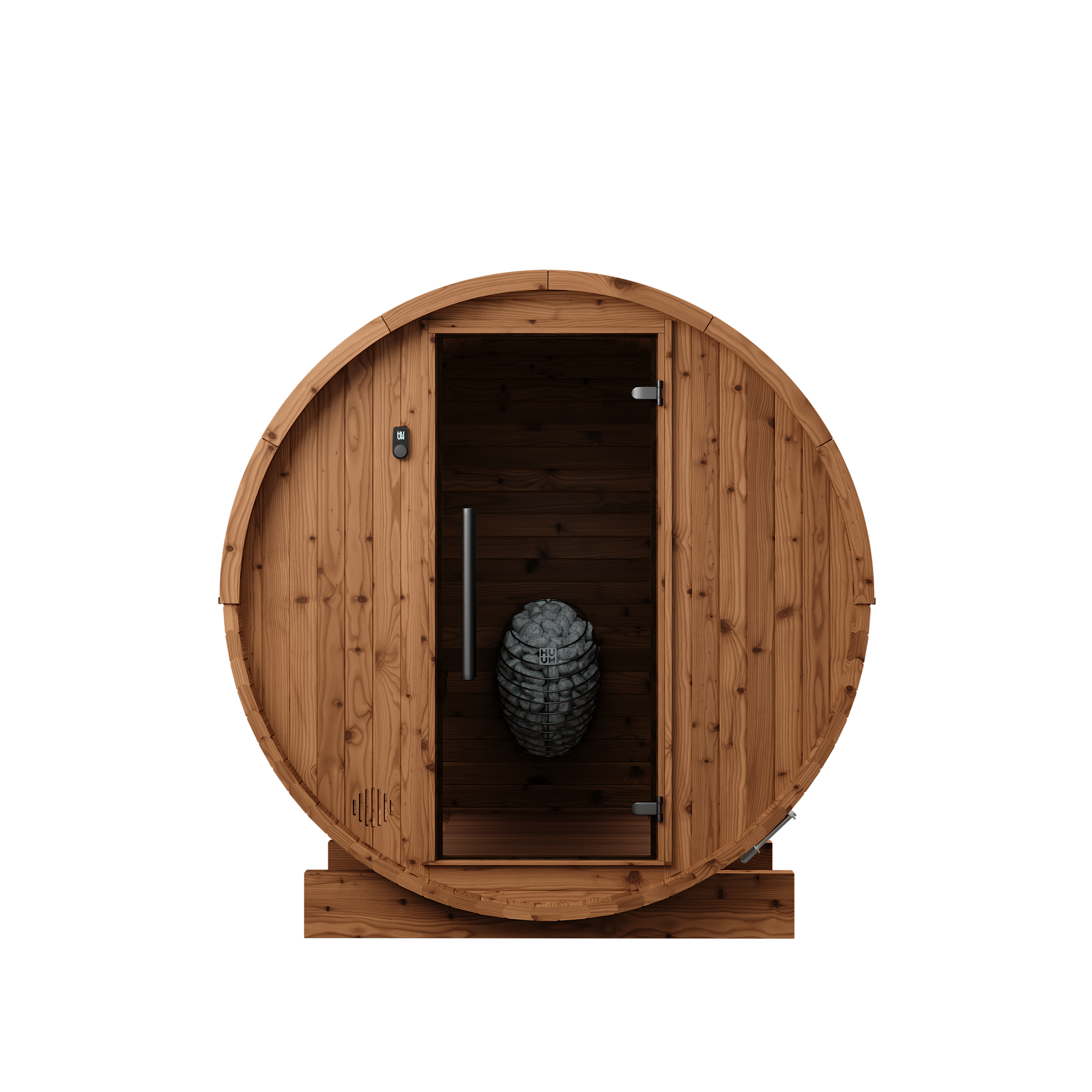 Thermory 6 Person Barrel Sauna No 51 DIY Kit Thermally Modified Spruce Thermory Front_25d166e9-6e7c-420f-bfed-844b19f1e61a.png