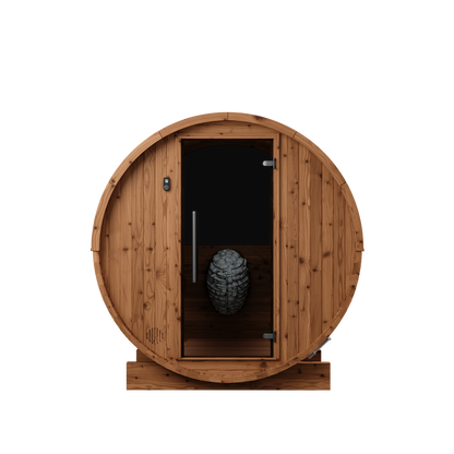 Thermory 4 Person Barrel Sauna No 52 DIY Kit with Window Thermally Modified Spruce Thermory Front_3e147334-db6e-4ee3-acc6-96dbd0f93505.png