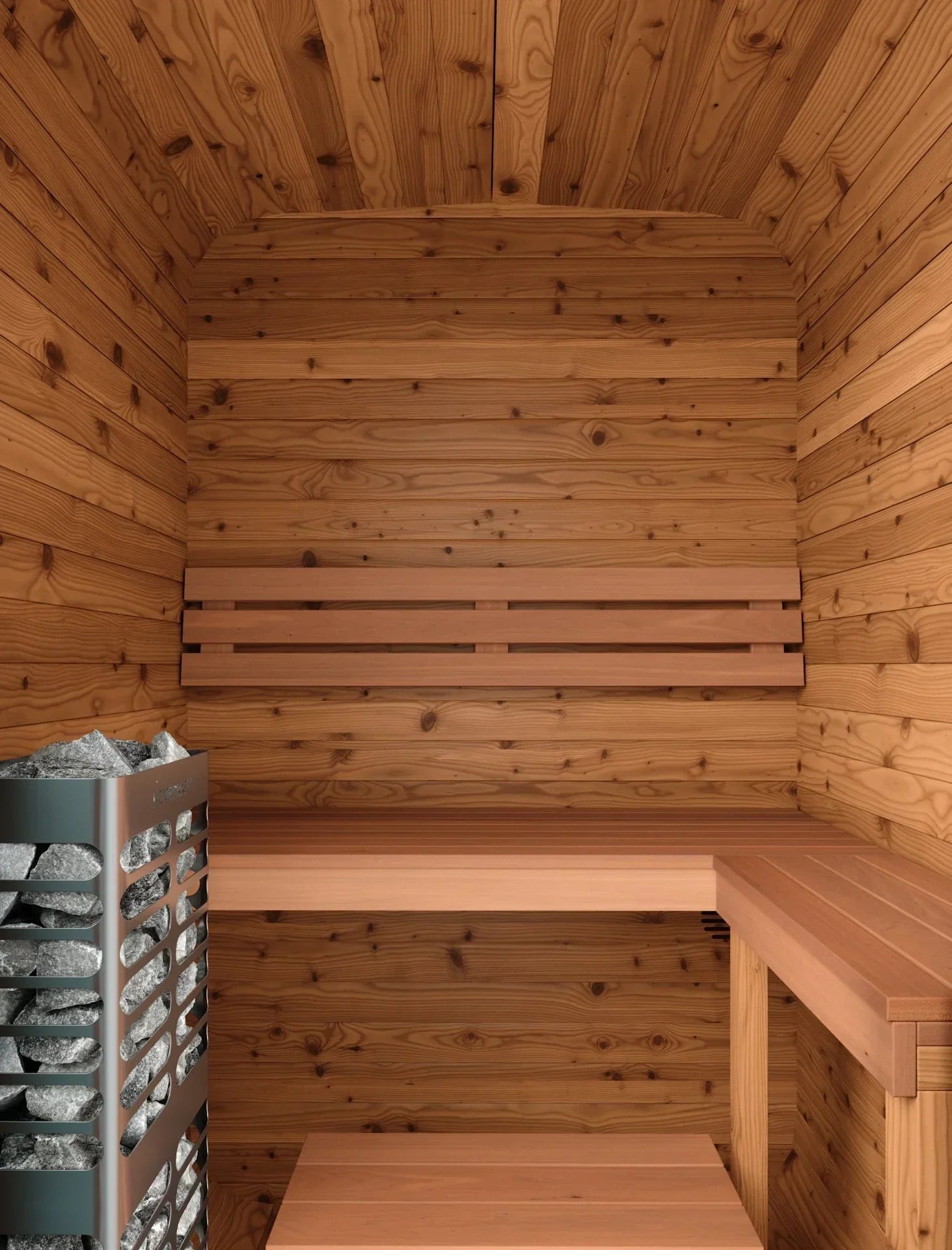 Thermory 2 Person Square Sauna No 45 DIY Kit Thermory Front_indoor_bench1-1463x2048.webp