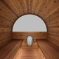 Thermory 6 Person Barrel Sauna No 62 DIY Kit with Window Thermally Modified Spruce,Thermally Modified Spruce - Ignite Thermory Front_indoor_f357fd2c-f79a-4724-a473-727797f4909a.png