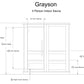 Almost Heaven Grayson 4 Person Indoor Sauna Respite Series Rustic Cedar,Fir Almost Heaven Sauna GraysonFrontView.webp