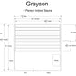 Almost Heaven Grayson 4 Person Indoor Sauna Respite Series Rustic Cedar,Fir Almost Heaven Sauna GraysonLayoutDrawing.webp