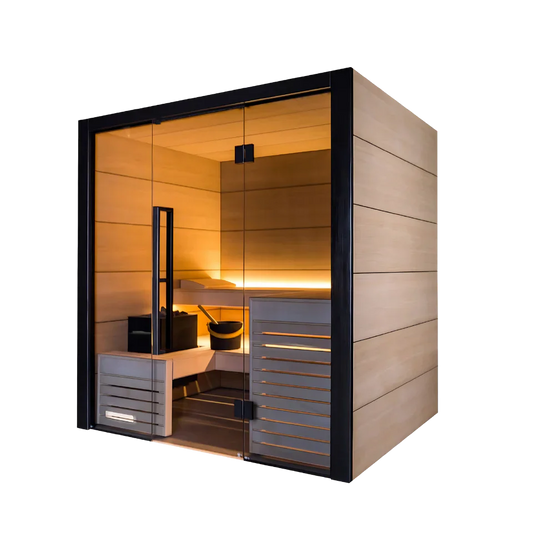 Harvia Fuji Luxury 2-4 Person | With Virta 8KW Heater Oak Harvia HarviaFujiSaunaCabin-Small.webp
