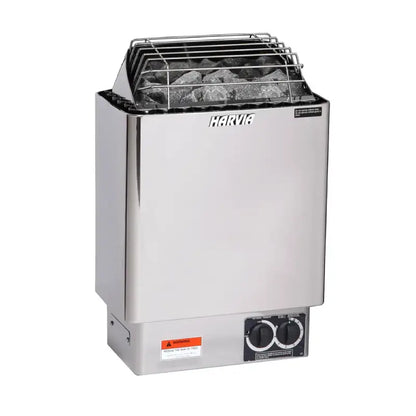 Harvia KIP60B Stainless Steel 6KW Sauna Heater with Built-in Control JH60B2401 (170-300cf)