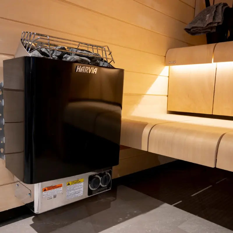 Harvia KIP60B Stainless Steel 6KW Sauna Heater with Built-in Control JH60B2401 (170-300cf)