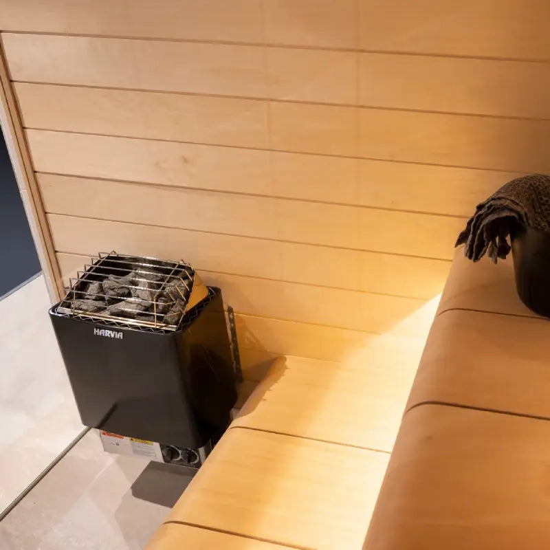 Harvia KIP60B Stainless Steel 6KW Sauna Heater with Built-in Control JH60B2401 (170-300cf)
