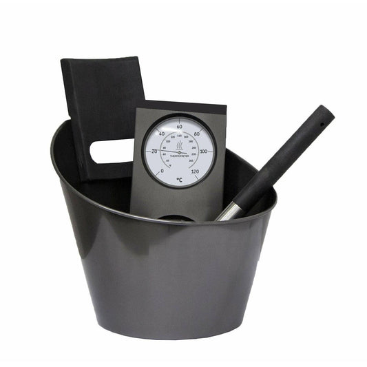 Harvia Steel Accessories Set SA007 - Black Harvia HarviaSteelSet_black.jpg