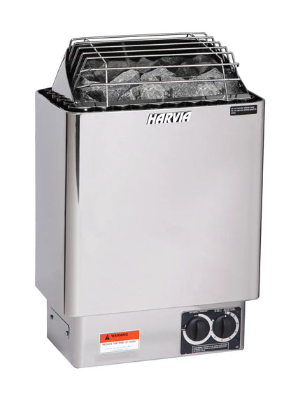 Heater Harvia KIP60B Stainless Steel 6KW Sauna Heater with Built-in Control JH60B2401 (170-300cf) - 240V 1PH Finnish Sauna Builders Harvia_KIP-USA_steel_png_b6c9afb8-92f9-4adf-93e4-743de089c1f9.webp