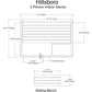 Almost Heaven Hillsboro 2 Person Indoor Sauna Element Series - Nordic Spruce Almost Heaven Sauna HillsboroLayoutDrawing.webp
