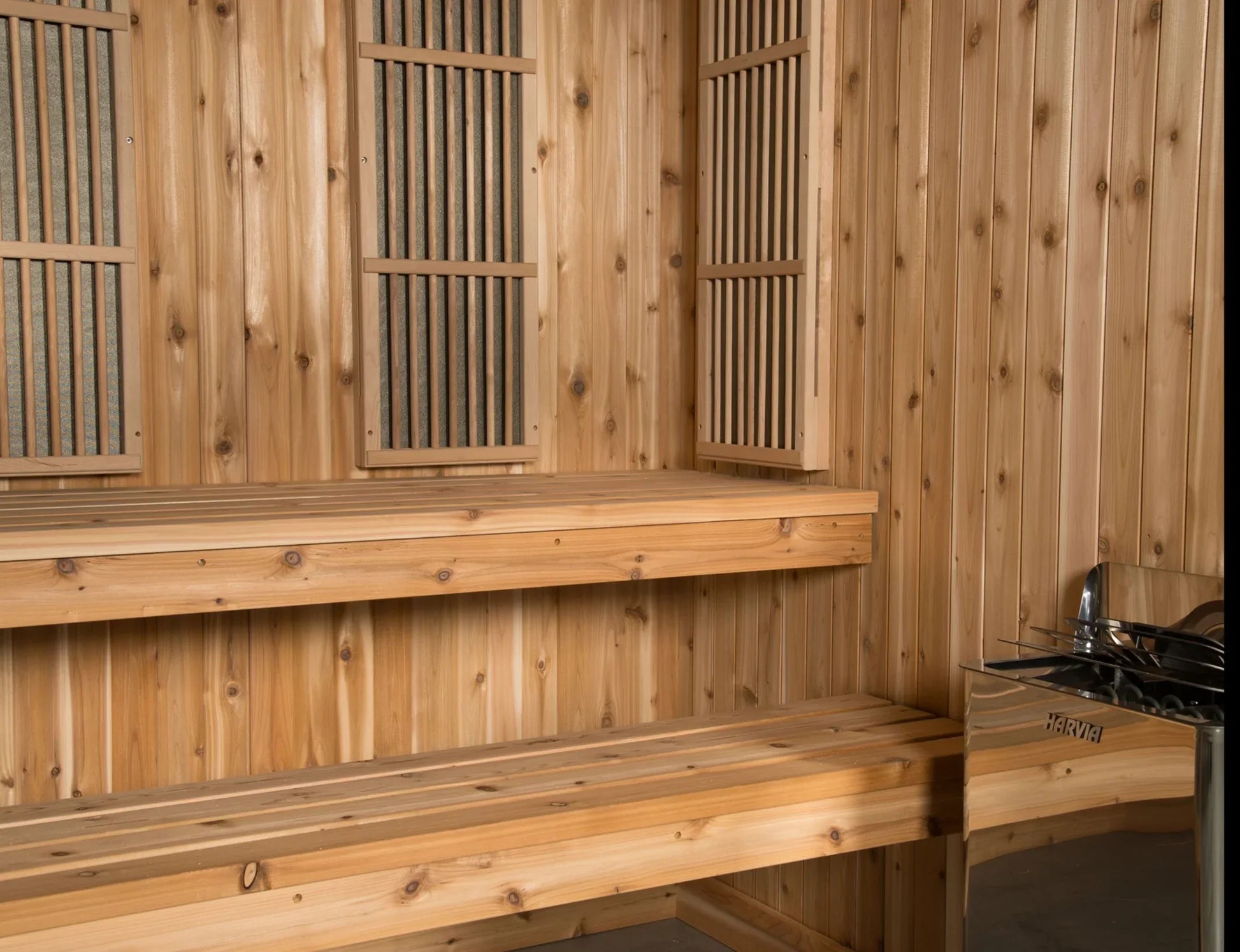 Almost Heaven Grayson 4 Person Indoor Sauna Respite Series Rustic Cedar,Fir Almost Heaven Sauna Hybrid_Grayson_2.webp