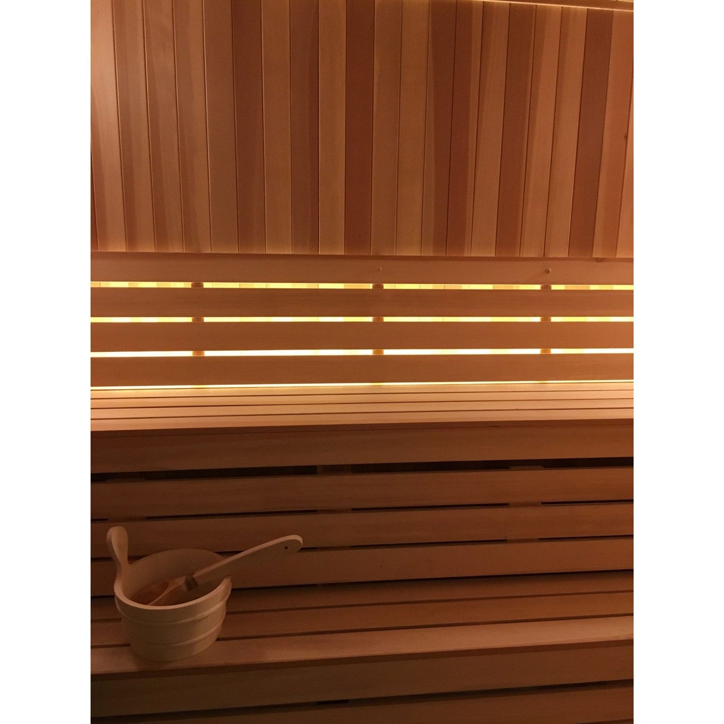 Finnish Sauna Builders 5' x 7' x 7' Pre-Cut Sauna Kit Option 1 / 7 Foot Tall / No Backrest,Option 1 / 7 Foot Tall / Backrest - $300.30,Option 1 / 8 Foot Tall + $340.56 / No Backrest,Option 1 / 8 Foot Tall + $340.56 / Backrest - $300.30,Option 2 / 7 Foot T