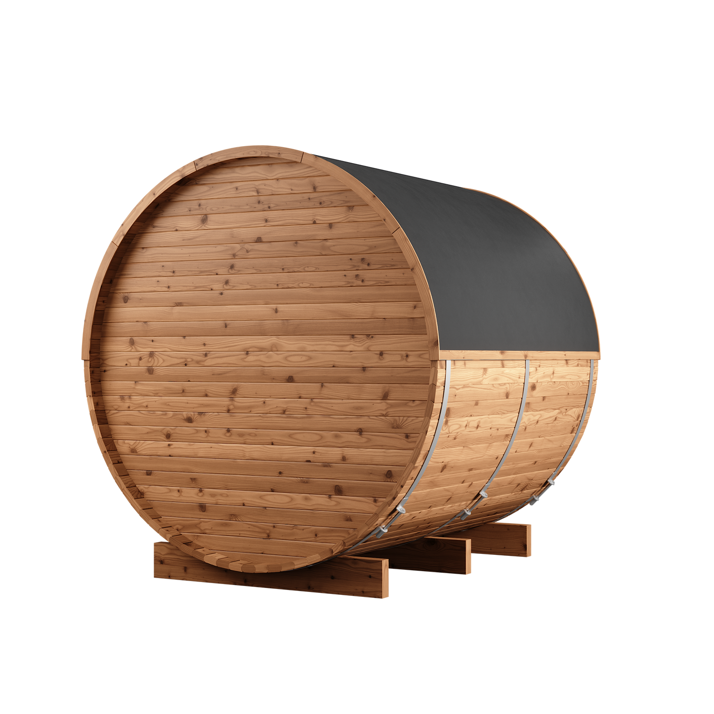 Thermory Barrel Sauna 63 DIY Kit 6 Person Sauna Builder Thermally Modified Spruce Thermory Left_PVC_1ed7075c-6a65-4307-a3a8-f4213cd5b9ea.png