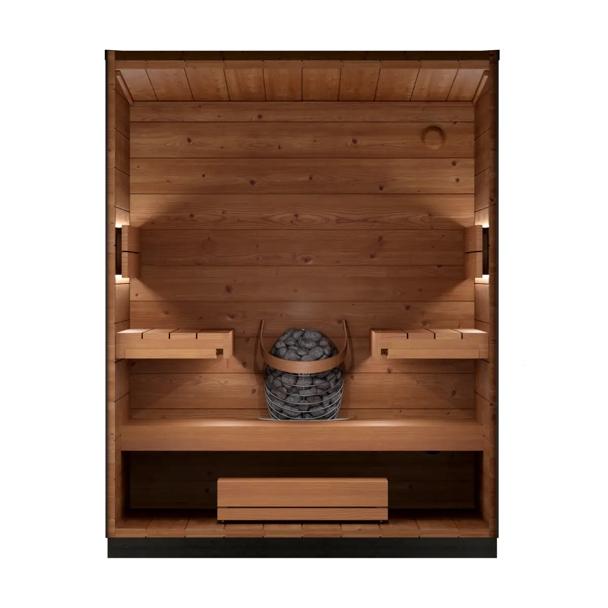 Leil® Viva 180 3 Person Outdoor Sauna Kit Leil® Saunas Leil_Viva1804PersonOutdoorSaunaKit_2.webp