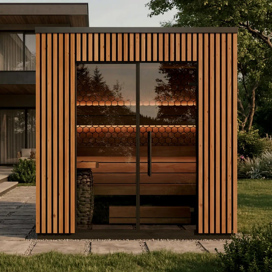 Leil® Viva 210 4 Person Outdoor Sauna Kit Leil® Saunas Leil_Viva2103PersonOutdoorSaunaKit_4.webp