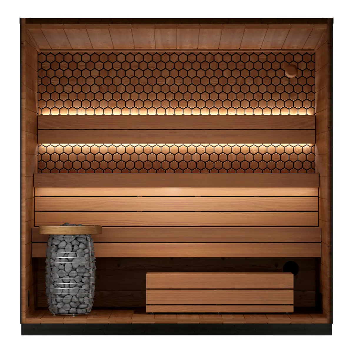 Leil® Viva 250 4 Person Outdoor Sauna Kit Leil® Saunas Leil_Viva2504PersonOutdoorSaunaKit_4.webp