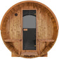 Thermory Barrel Sauna 60 DIY Kit with Porch and Window 4 Person Sauna Builder Thermally Modified Spruce Thermory No60_Front_4e543dd2-dd62-48f1-849d-f8dcc76684f3.jpg