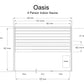 Almost Heaven Oasis 4 Person Indoor Sauna Rustic Cedar,Fir Almost Heaven Sauna OasisLayoutDrawing.webp