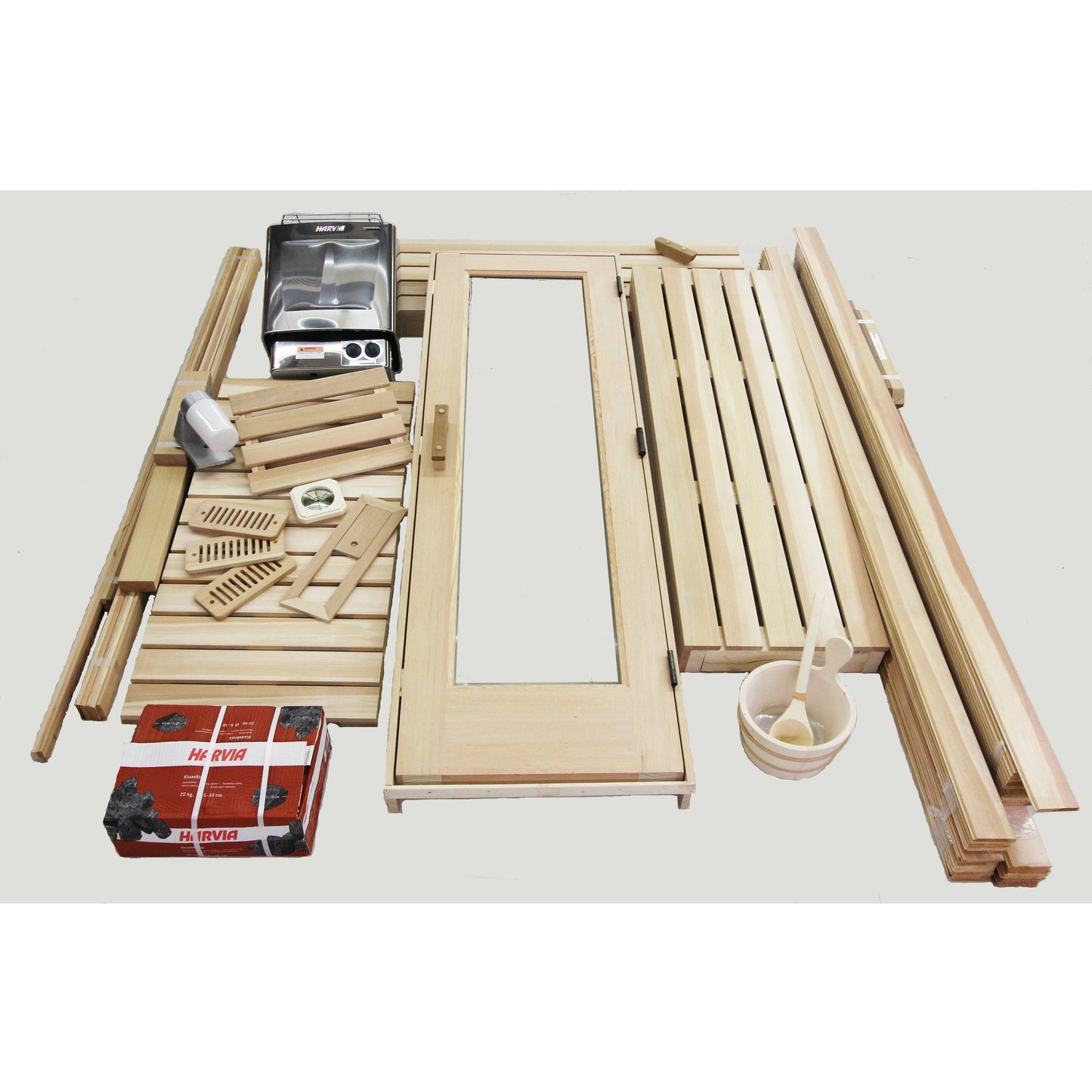 Finnish Sauna Builders 5' x 7' x 7' Pre-Cut Sauna Kit